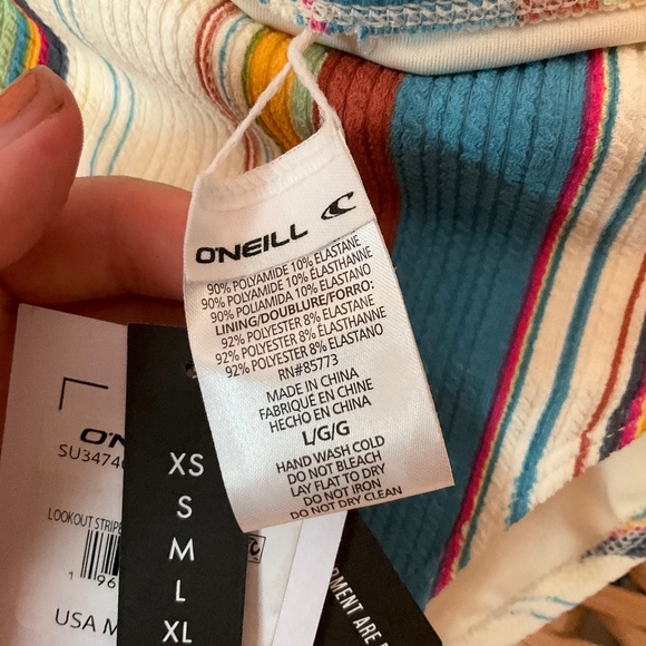 NWT Bikini Set O’Neill Jupiter Stripe Women’s Large - Picture 16 of 16